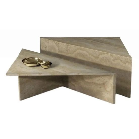 Miro Marble Triangle Occasional Table - Variation Available